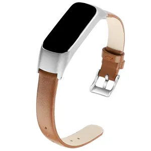 Quiksilver Zachte Lederen Horlogeband Multi-Color Voor Samsung Galaxy Fit E Watch Band