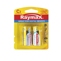 Pemasok Pabrik Raymax Baterai Alkaline Super LR14 1.5V C Am2 Baterai Kering Alkaline