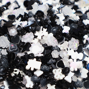 Mini Dijes <span class=keywords><strong>de</strong></span> Resina 500pcs/Bolsa, Lazo <span class=keywords><strong>Aurora</strong></span>, Flor Luminosa, Camelia para Uñas, DIY, Pinzas para el Cabello - Product Image 4