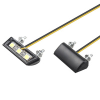 Motosiklet modifiye evrensel arka kuyruk işık LED plaka aydınlatma ışığı 12V scooter plaka işık