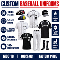 Seragam Bisbol Kustom Setelan Bisbol Lengkap Kancing Depan 2 Kancing Jersey Latihan Jaket Cage Setelan Softball Klub Tim