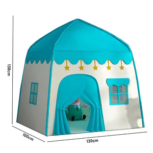 <span class=keywords><strong>Tente</strong></span> de maison à fleurs bleues en gros <span class=keywords><strong>Tente</strong></span> de jouets pour enfants Maison de jeu intérieure <span class=keywords><strong>Lit</strong></span> pour garçons et filles <span class=keywords><strong>Lit</strong></span> de <span class=keywords><strong>tente</strong></span> amusant anti-moustiques - Product Image 2