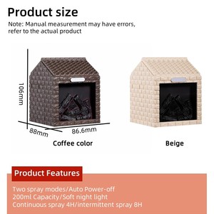 Giáng Sinh Món Quà Mát Mẻ Sương Humidificador 200Ml Mini USB Thông Minh Siêu Âm Than Nhà Máy Tạo Độ Ẩm Không Khí Với Ánh Sáng Ban Đêm - Product Image 3