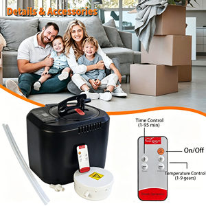 ห้องซาวน่าอินฟราเรดอะคริลิคไฟฟ้าสมัยใหม่ Jialikang ขนาด 4 ลิตร 1500 วัตต์ แบบพกพา พร้อมรีโมทคอนโทรลอัจฉริยะ สำหรับดีท็อกซ์และสปาเพื่อสุขภาพ - Product Image 5