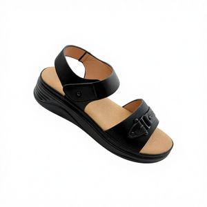 Nouvelles sandales compensées décontractées pour femmes, style 2025-2026, à bout ouvert, confortables, respirantes et antidérapantes, pour l'été, le printemps et l'automne - Product Image 1