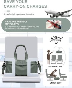 BSCI Gym Sport Sacs polochons Yoga Trolley Sleeve Étanche <span class=keywords><strong>Voyage</strong></span> Weekender Nuit Carry on Bag - Product Image 4