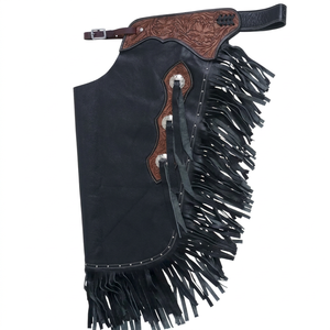 Guantes de Cuero Genuino Premium, Duraderos y Cómodos, Ajuste Ajustable, Hechos a Mano, para Equitación, Montar a Caballo, Rodeo - Product Image 1