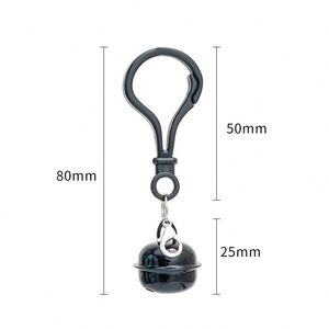 Plastic Multicolor Lobster Clasp Key Chains Hanging Bells Bags Jewelry Pendants Cute Creative Personality Pendants Bell Keychain - Product Image 6