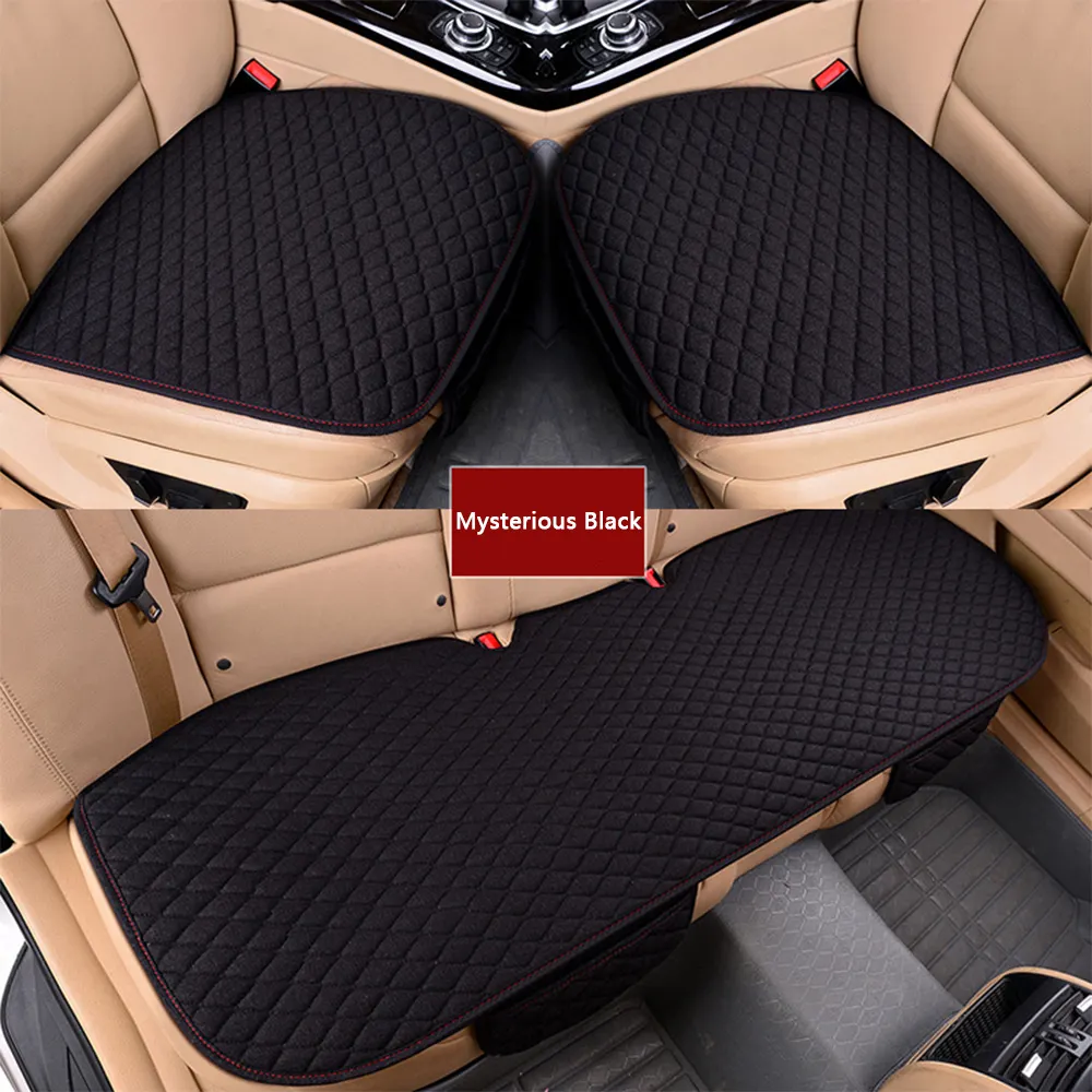 Cuscino per seggiolino auto in lino protezione per sedili automobilistici cuscino per sedile posteriore anteriore per auto