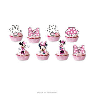 Joli dessin animé belle <span class=keywords><strong>Minnie</strong></span> thème fête d'anniversaire décoration ensembles gâteau Topper bannière Latex ballon fête décorations fournitures - Product Image 4