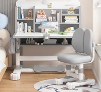 Meubles nordiques en bois pour enfants en bois réglable étudiant écriture enfants étude bureau Tables et ensemble de chaises