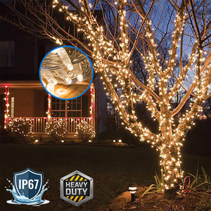 Guirlande LED en PVC en gros 10m 20m 50m 100m Intérieur Extérieur Étanche IP67 Fil de Cuivre Décoration Jardin Rue Fête Mariage - Product Image 1