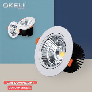 OKELI Usine prix de gros 3w 6w 9w 18w 24w 30w 40w 50w COB Encastré downlight mené Réglable - Product Image 3