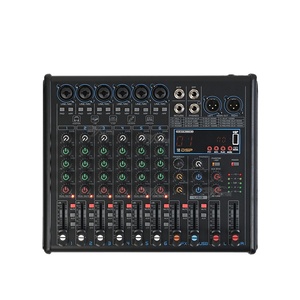 Mezclador de Audio Profesional de 6 Canales, Mini Mezclador de Sonido de Metal y Plástico, Controlador de DJ con USB/Bluetooth para Grabación y Transmisión en Vivo - Product Image 1
