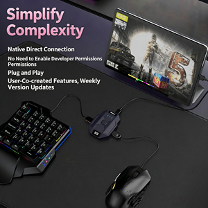 Convertisseur clavier et souris pour jeux mobiles Star Craft V5 Throne, pour Pubg, Delta Force, Valorant streamer, vert pur compétitif - Product Image 2