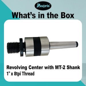 Adaptateur de mandrin tournant MT2 avec embout conique Morse de 1 pouce et filetage 8 TPI pour le travail du bois - Product Image 5