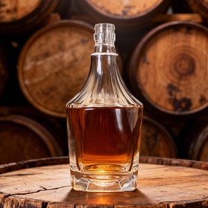 Bouteille de brandy de 500 ml, bouteilles en verre à long col pour whisky, vodka, rhum, <span class=keywords><strong>gin</strong></span>, tequila, liqueur - Product Image 2