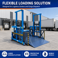 Plateforme de déchargement mobile électro-hydraulique de 2 tonnes, élévateur de chantier en métal, élévateur de marchandises électrique, échelle de levage, élingue à câble