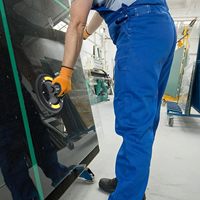 Ventouse industrielle robuste à mâchoire unique en silicone pour levage de panneaux de verre, outil de construction manuel portatif