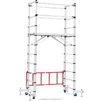 Deliladder Nouvelle Échelle Pliante Personnalisée de 3,2 m, Échafaudage Télescopique, Échelle en Aluminium