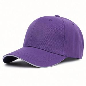 Casquettes de baseball personnalisées en gros avec broderie, couleur unie, visière sandwich, chapeaux sur mesure - Product Image 4