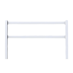 Clôture pour <span class=keywords><strong>chevaux</strong></span> en PVC de 6 pieds compatible avec l'électricité - Conduits intégrés, ajout facile de fils chargés, utilisation sur chantier de construction de ranch, modélisation 3D - Product Image 5