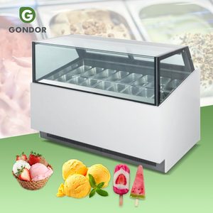 Vitrina Italiana para Gelato de 6, 16, 18, 20, 24 Cubetas, Exhibidor de Helados, Congelador, Mostrador, Máquina, Precio - Product Image 1