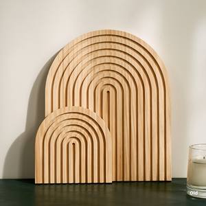 Adorno de Madera Moderno Minimalista con Arcoíris para Decoración del Hogar, Mesa de Centro o Repisa - Product Image 1
