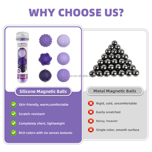 HMJ logo 2025 personalizzato palla magnetica per <span class=keywords><strong>adulti</strong></span> antistress Ball Stress per alleviare i giocattoli Autisme Fidget Magneet Speelgoed - Product Image 2