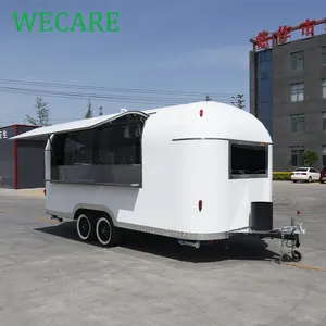 WECARE Mobile Food Cart Vending Foodtruck Containers Mobile Fast Food Van Trailer for Europe