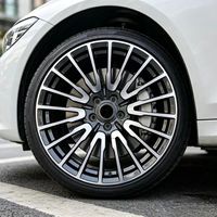 Jante en alliage forgée sur mesure 1 pièce, 5 trous, finition noire usinée, pour voiture de tourisme et véhicule électrique, 15 à 26 pouces Y000