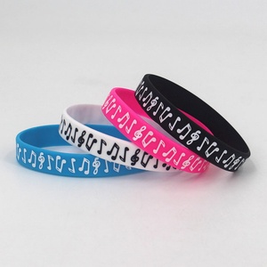 Bracelet de fête musicale Youmigift, bracelet en silicone pour concert, bracelet en caoutchouc coloré, logo personnalisable - Product Image 2
