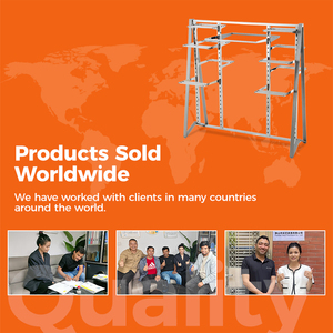 Commercial Grade Modern <strong>Tall</strong> Rustproof Freestanding Garment Display Stand Wire <strong>Shelving</strong> for Wedding Dress Rack Photo Studio - Product Image 5