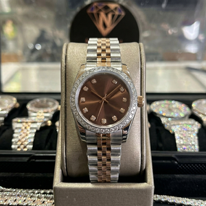Hip Hop Mossinate Watches Buss <b>Down</b> 100% Pass Diamond Tester Stainless Steel VVS Moissanite Watch Mechanical Diamond Watch Men - Product Image 1