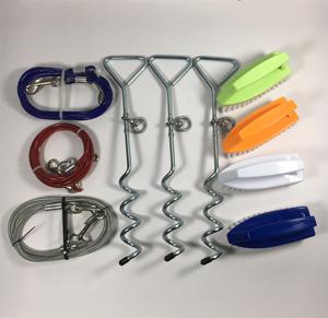 Haute qualité Alipet sourire ALT-FBB-362 câble métallique en acier 5mm x 3m Double tête crochet Compatible Pet spirale sol ongles transporteurs voyage - Product Image 4