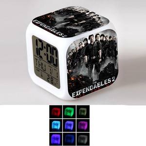 Wholesale Colorful Changing Alarm <b>Clock</b> Creative square <b>Clock</b> <b>LED</b> Silent Luminous - Product Image 5