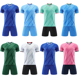 Quick Dry Digital Print Polyester Men Football Uniform Team Training Sportswear Set - Product Image 1