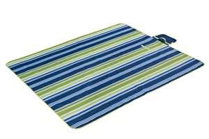 Dark Blue and Green Stripe 57"x71"Large Picnic <b>Blanket</b> Beach <b>Blanket</b> <b>Waterproof</b> <b>Blanket</b> Foldable Beach Mat Sandfree Picnic Mat - Product Image 3