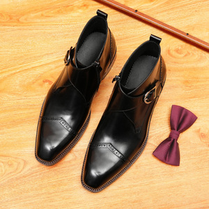 Chaussures Oxford pour hommes, grande taille, en cuir véritable, légères, imperméables, style anglais, bout pointu, gravées, nouveau style. - Product Image 4