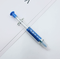 Stylos surligneurs promotionnels personnalisés en forme de seringue, en vrac, nouveauté, en plastique, pour publicité, cadeaux, écriture, bureau, école, papeterie, cadeau