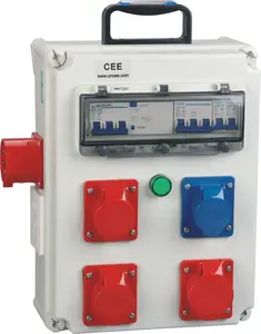 CEE Industrial multiple socket distribution box