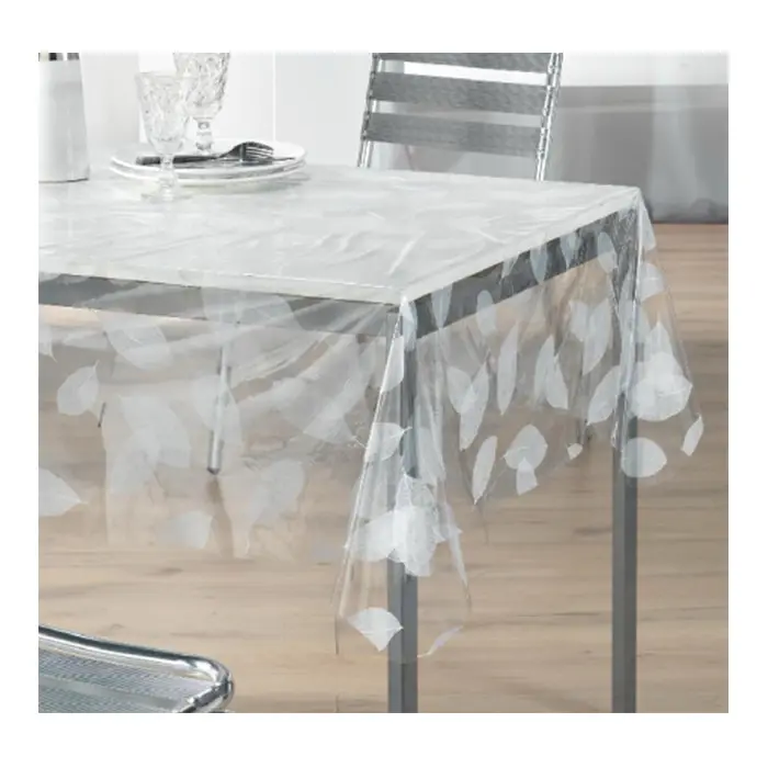 Beste Kwaliteit Groothandel Transparante Pvc Tafelkleed Ontwerp Pvc Clear Gedrukt Tafelkleed