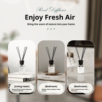 Diffuseur d'arômes sans flamme pour chambre à coucher, 120 ml, flacon en verre haut de gamme, parfum artisanal durable, huile essentielle longue durée
