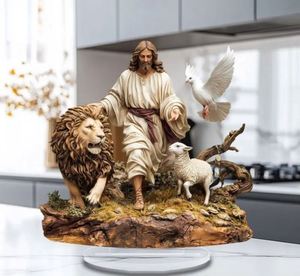 Popular Religious Series Acrylic <b>Ornaments</b> Color Printing Office Coffee Shop Desktop <b>Ornaments</b> Wholesale - Product Image 5