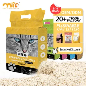 Fast Delivery Catlitter Kitty Sand Biodegradable Clumping Cassava Tofu Cat Litter