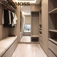 Système de dressing sur mesure, armoire modulaire avec éclairage LED, contreplaqué MDF, taille personnalisée, fabrication directe d'usine OEM
