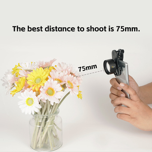 Lentes Móviles Universales, Lente de Zoom 2 en 1 con Enfoque Automático y Gran Angular para Teléfonos Inteligentes, para Fotografía de Belleza, Pestañas y Uñas - Product Image 6