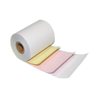 Máy tính liên tục giấy in carbonless giấy cuộn 3 ply NCR giấy cuộn