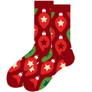 Chaussettes en coton tricoté pour femmes, motif Père Noël, pour Noël, cadeau <span class=keywords><strong>de</strong></span> fête ou d'anniversaire - Product Image 5