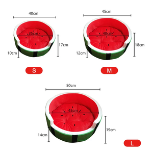 Hochwertiges Luxus-Katzen nest Umwelt freundlich bedrucktes Karton-Design Niedliche Frucht-Wassermelone nform Beliebtes Haustier-Hunde bett zum Verkauf - Product Image 4
